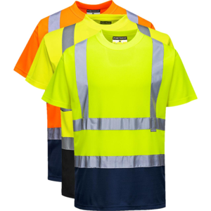 Portwest S378 2 Farvet T-Shirt S Orange/navy