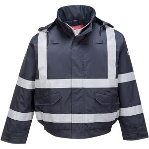 Portwest S783 Bizflame Multi-Norm Bomber Regnjakke M Navy