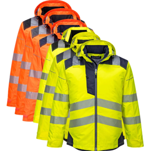 Portwest T400 Vision Hi-Vis Vinter Jakke Xl Gul/navy