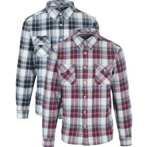 Trespass Wrothamton - Male Casual Shirt  Raspberry Check L