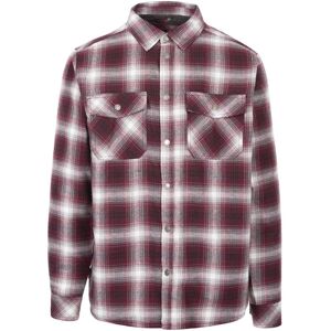 Trespass Hallawood - Male Lined Check Shirt  Merlot Check Xl