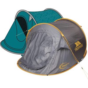 Trespass Swift 2 Pattern - Patterned Pop-Up Tent  Storm Grey Print One Size