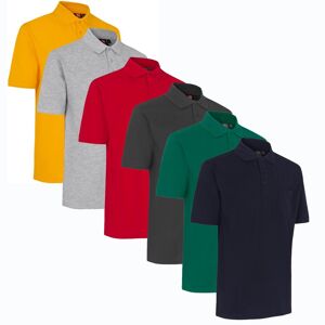 Id 0520 Poloshirt Klassisk / Poloshirts Med Brystlomme-Hvid-6xl