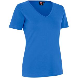 Id 0506 Interlock T-Shirt   V-Hals-Azur-2xl