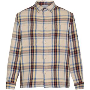 Knowledge Cotton Apparel Men's Checked Overshirt Brown Check M, Brown Check