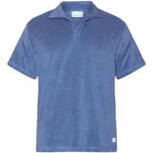 Knowledge Cotton Apparel Loose Terry Polo Moonlight Blue L, Moonlight Blue