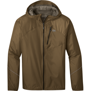 Outdoor Research Men's Helium Rain Jacket Coyote XL, Coyote