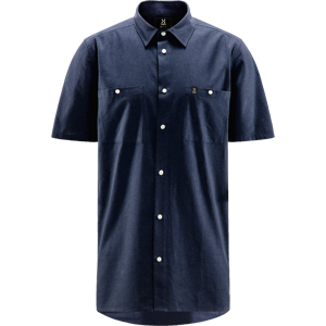 Haglöfs Men's Curious Hemp Short-Sleeve Shirt Tarn Blue M, Tarn Blue