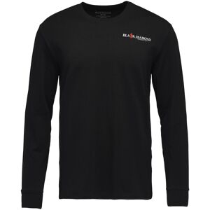 Black Diamond M Heritage Wordmark Ls Tee Black L, Black