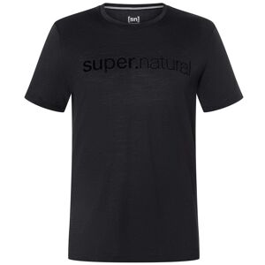 super.natural Men's 3d Signature Tee Jet Black/Jet Black XL, Jet Black/Jet Black