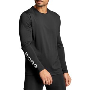 Björn Borg Men's Borg Long Sleeve T-Shirt Black Beauty XL, Black Beauty