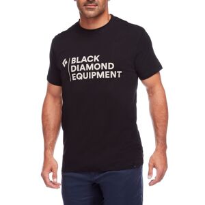 Black Diamond Men's Stacked Logo Tee Black S, Black