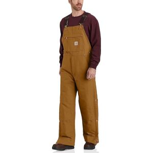 Men's Firm Duck Insulated Bib Overall CARHARTT® BROWN L, CARHARTT® BROWN