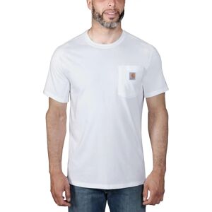 Carhartt Men's Force Short Sleeve Pocket T-Shirt White M, White