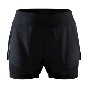 Craft Women's Adv Essence 2-in-1 Shorts Black M, Black