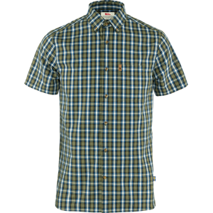 Fjällräven Men's Övik Shirt Ss Green/Alpine Blue S, Green/Alpine Blue
