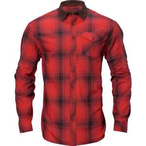 Härkila Men's Driven Hunt Flannel Shirt Red/Black check M, Red/Black Check