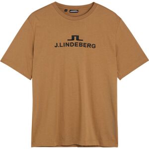 J.Lindeberg Men's Alpha T-Shirt Tiger Brown S, Tiger Brown