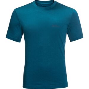 Jack Wolfskin Men's Hiking Short Sleeve T-Shirt Blue Daze S, Blue Daze
