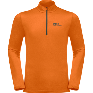 Jack Wolfskin Men's Sky Thermal Half Zip Blood Orange S, Blood Orange