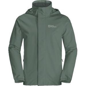 Jack Wolfskin Men's Stormy Point 2-Layer Jacket Hedge Green S, Hedge Green