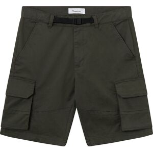 Knowledge Cotton Apparel Men's Cargo Stretched Twill Shorts  Forrest Night 29, Forrest Night