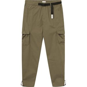 Knowledge Cotton Apparel Men's Birch Hybrid Twill Belt Cargo Pants Dark Olive M, Dark Olive