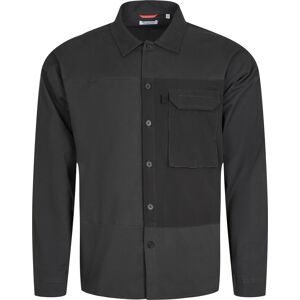 Knowledge Cotton Apparel Men's Outdoor Twill Overshirt With Contrast Fabric Phantom M, Phantom