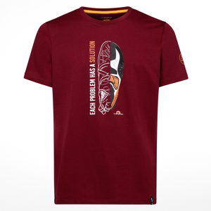 La Sportiva Men's Solution T-Shirt Sangria XL, Sangria