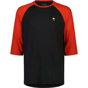 Mons Royale Men's Tarn Merino Shift Raglan 3/4 Retro Red / Black S, Retro Red / Black