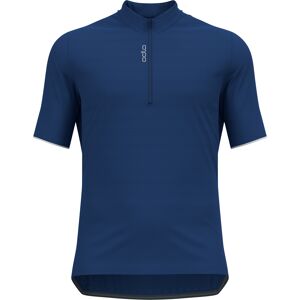 Odlo Men's T-shirt S/U Collar S/S 1/2 Zip Essential Limoges L, Limoges