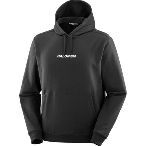 Salomon Men's Logo Pull Over Deep Black M, Deep Black