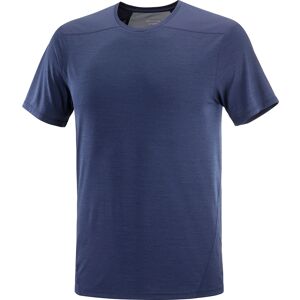 Salomon Men's Outline SS Tee Navy Iris S, Navy Iris