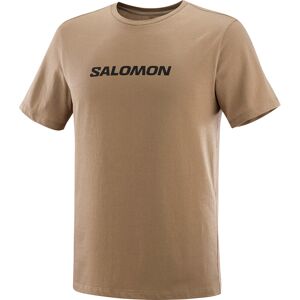 Salomon Men's  Logo Performance Tee Shitake XL, Shitake