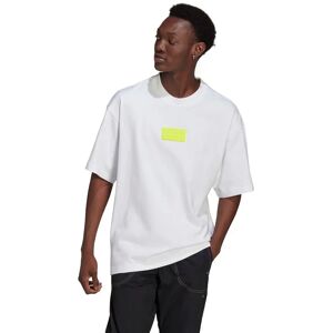 Adidas R.y.v. Oversize Silicone Badge Tshirt Herrer Tøj Hvid Xl