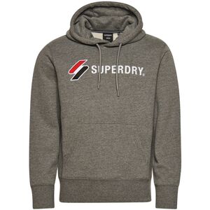 Superdry Code Sl Applique Hættetrøje Herrer Tøj Grå M