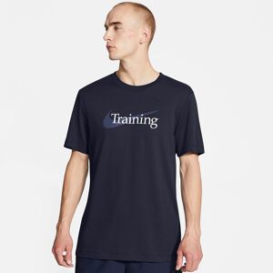 Nike Drifit Swoosh Trænings Tshirt Herrer Tøj Blå L