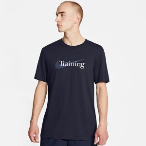 Nike Drifit Swoosh Trænings Tshirt Herrer Tøj Blå S