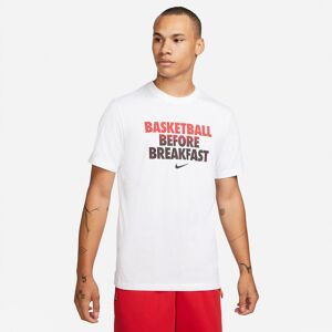 Nike Drifit Basketball Tshirt Herrer Tøj Hvid Xl