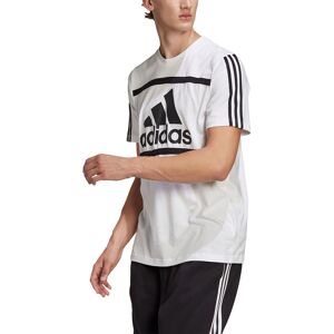 Adidas Essentials Logo Colourblock Tshirt Herrer Tøj Hvid L