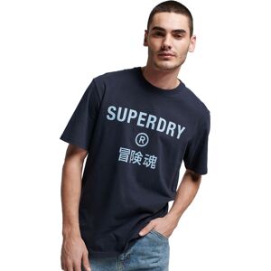Superdry Code Core Sport Tshirt Herrer Kortærmet Tshirts Blå M