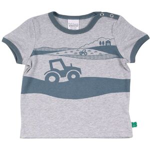 Freds World T-Shirt - Farming - Pale Grey M. Traktor - Freds World - 68 - T-Shirt