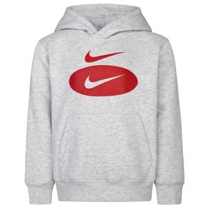 Nike Hættetrøje - Swoosh - Grey Heather - Nike - 6 År (116) - Hættetrøje