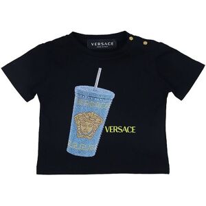 Versace T-Shirt - Sort M. Print - Versace - 6-9 Mdr - T-Shirt