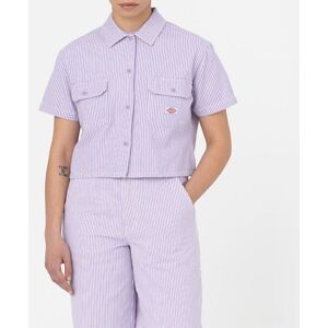 Dickies Skjorte - Hickory Pr Hickory - Lilla/hvid Stribet - Dickies - S - Small - Skjorte K/æ