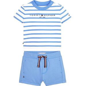 Tommy Hilfiger Sæt - T-Shirt/shorts - Essential Striped - Skysa - Tommy Hilfiger - 62 - T-Shirt