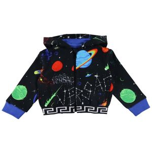 Versace Cardigan - Galaxy - Sort M. Print - Versace - 9-12 Mdr - Cardigan