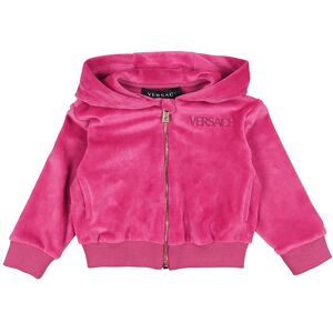 Versace Cardigan - Velour - Fuchsia M. Logo - Versace - 12-18 Mdr - Cardigan