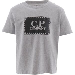 C.P. Company T-Shirt - Gråmeleret M. Sort - C.P. Company - 8 År (128) - T-Shirt