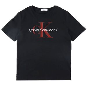 Klein T-Shirt - Monogram - Ck Black - Calvin Klein - 12 År (152) - T-Shirt